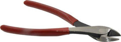 Proto - 8-1/2" OAL, Diagonal Cutter - 3/4" Jaw Length x 1-7/32" Jaw Width, Round Head, Plastisol Handle - Best Tool & Supply