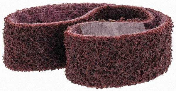 3M - 1" Wide x 18" OAL, Aluminum Oxide Abrasive Belt - Aluminum Oxide, Medium, Nonwoven, Series SC-BS - Best Tool & Supply