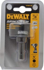 DeWALT - 7/8" Diam, 5/8" Cutting Depth, Hole Saw - Bi-Metal Saw, Toothed Edge - Best Tool & Supply