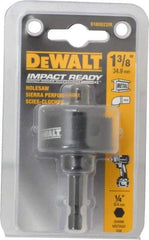 DeWALT - 1-3/8" Diam, 5/8" Cutting Depth, Hole Saw - Bi-Metal Saw, Toothed Edge - Best Tool & Supply