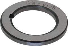 Interstate - 7/8" ID x 1-3/8" OD, Alloy Steel Machine Tool Arbor Spacer - 1/8" Thick - Exact Industrial Supply