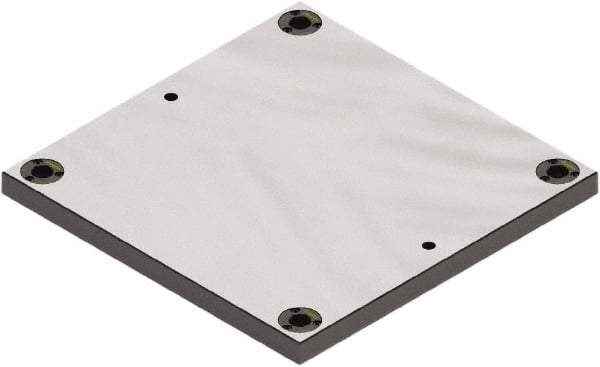 Jergens - 400mm Long x 400mm Wide Steel Fixture Plate - 25mm Plate Thickness - Best Tool & Supply