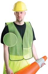 OccuNomix - One Size Fits Most High Visibility Yellow Mesh General Purpose Vest - 34 to 42" Chest, Hook & Loop Closure, 1 Pocket, Polyester - Best Tool & Supply