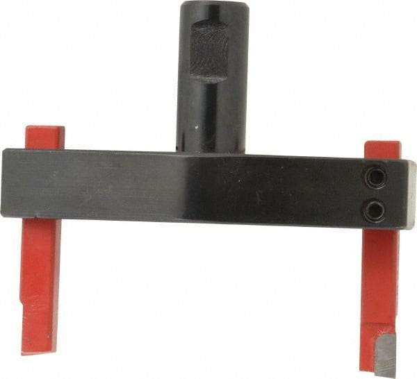 Flexbar - 4" Head, 3/4" Shank Diam, 2 Bits Per Cutter, 3/8" Tool Bit, Fly Cutter - Straight Shank, Bits Included - Best Tool & Supply