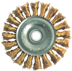 3 x 1/2-3/8" - .020 Wire Size - Bronze Non-Sparking Wire Wheel - Best Tool & Supply