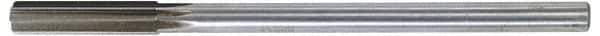 Made in USA - 0.635" High Speed Steel 8 Flute Chucking Reamer - Straight Flute, 0.5615" Straight Shank, 2-1/4" Flute Length, 9" OAL - Best Tool & Supply