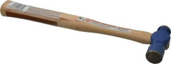 Vaughan Bushnell - 1/2 Lb Head Ball Pein Hammer - Hickory Handle, 12" OAL - Best Tool & Supply