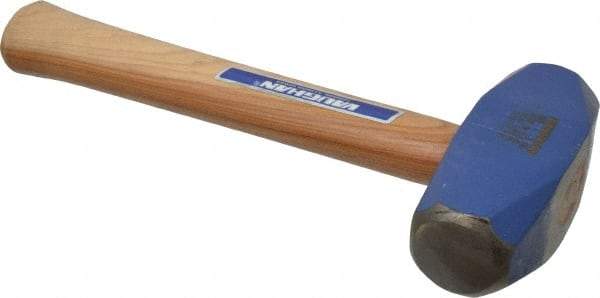 Vaughan Bushnell - 3 Lb Head, 10-1/4" Long Drilling Hammer - 1-9/16" Face Diam, Wood Handle - Best Tool & Supply