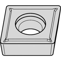 Kennametal - CCMT432 LF Grade KCP25B Carbide Turning Insert - TiOCN Finish, 80° Diamond, 1/2" Inscr Circle, 3/16" Thick, 1/32" Corner Radius - Best Tool & Supply