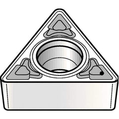 Kennametal - TCMT21.52 MF Grade KCP25B Carbide Turning Insert - TiOCN Finish, 60° Triangle, 1/4" Inscr Circle, 3/32" Thick, 1/32" Corner Radius - Best Tool & Supply