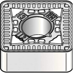 Kennametal - SNMG434 RN Grade KCP25B Carbide Turning Insert - TiCN/Al2O3/TiOCN Finish, 90° Square, 1/2" Inscr Circle, 3/16" Thick, 1/16" Corner Radius - Best Tool & Supply