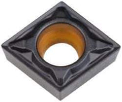 Kennametal - CCMT21.50.5 FP Grade KCP25 Carbide Turning Insert - TiCN/Al2O3 Finish, 80° Diamond, 1/4" Inscr Circle, 3/32" Thick, 0.0079" Corner Radius - Best Tool & Supply