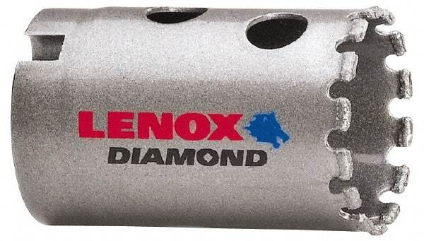 Lenox - 1-1/4" Diam, 1-5/8" Cutting Depth, Hole Saw - Diamond Grit Saw, Continuous Edge - Best Tool & Supply