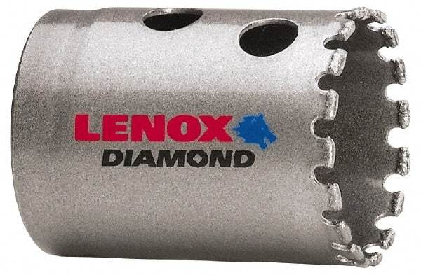 Lenox - 1-1/2" Diam, 1-5/8" Cutting Depth, Hole Saw - Diamond Grit Saw, Continuous Edge - Best Tool & Supply