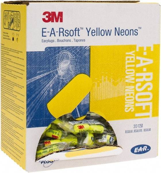 3M - Disposable, Uncorded, 33 dB Earplugs - Yellow, 200 Pairs - Best Tool & Supply