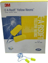 3M - Disposable, Corded, 33 dB Earplugs - Yellow, 200 Pairs - Best Tool & Supply