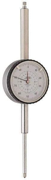 SPI - 0-100 Dial Reading, 0.01mm Graduation Dial Drop Indicator - 60mm Dial - Best Tool & Supply