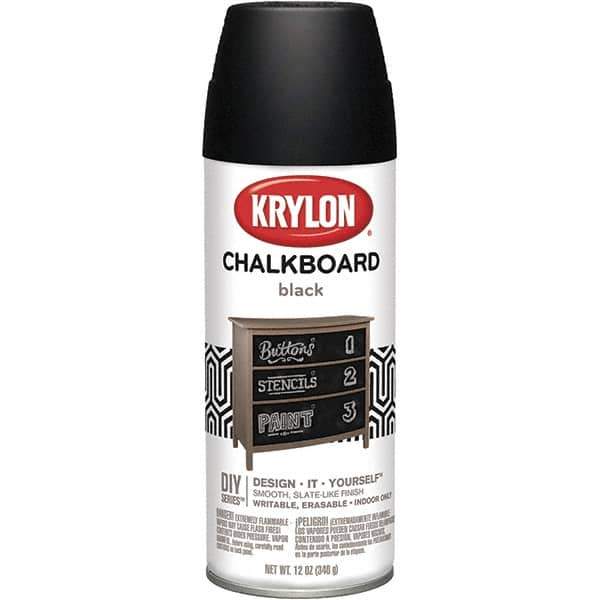 Krylon - Chalkboard Black, Flat, Chalkboard Paint Spray Paint - 12 oz Container - Best Tool & Supply