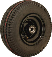 Hamilton - 16 Inch Diameter x 4-7/8 Inch Wide, Rubber Caster Wheel - 960 Lb. Capacity, 4-1/2 Inch Hub Length, 1 Inch Axle Diameter, Straight Roller Bearing - Best Tool & Supply