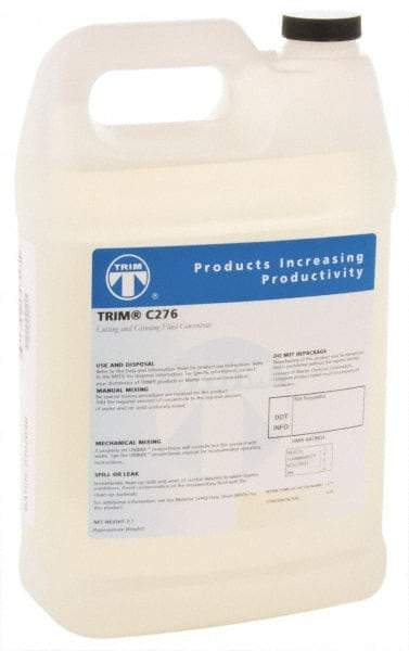 Master Fluid Solutions - Trim C276, 1 Gal Bottle Cutting & Grinding Fluid - Synthetic, For Drilling, Reaming, Tapping, Turning - Best Tool & Supply