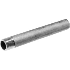 Stainless Steel Pipe Nipples & Pipe; Thread Style: Threaded on One End; Construction: Seamless; Schedule: 40; Thread Standard: BSPT; Lead Free: Yes; Standards: ASTM A312; Overall Length: 6.00