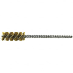 Brush Research Mfg. - 1-1/2" Diam Helical Brass Tube Brush - Best Tool & Supply