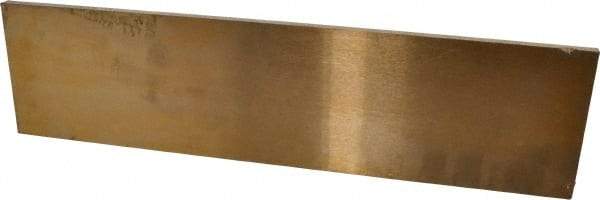 Value Collection - 1/4 Inch Thick x 3 Inch Wide x 12 Inch Long, Ground Bearing Bronze Rectangular Bar - Alloy SAE 660 (CDA 932) - Best Tool & Supply