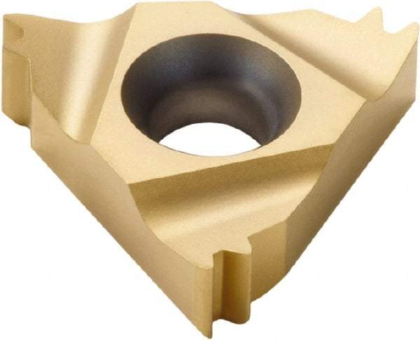 Seco - 16NR Internal Right Hand ISO Laydown Threading Insert - Grade CP500, TiAlN/TiN Coated Carbide, 9.53mm Inscribed Circle - Best Tool & Supply