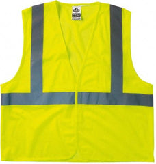 Ergodyne - Size 4X/5XL High Visibility Lime Mesh General Purpose Vest - 58 to 64" Chest, ANSI/ISEA 107, Hook & Loop Closure, 1 Pocket, Polyester - Best Tool & Supply