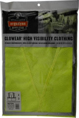 Ergodyne - Size 2X/3XL High Visibility Lime Mesh General Purpose Vest - 52 to 58" Chest, ANSI/ISEA 107, Hook & Loop Closure, 1 Pocket, Polyester - Best Tool & Supply