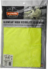 Ergodyne - Size L, Lime, High Visibility, Short Sleeve T-Pocket, - 38 to 42" Chest, 1 Pocket, Polyester - Best Tool & Supply