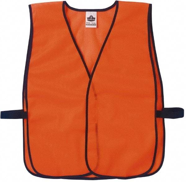 Ergodyne - One Size Fits Most High Visibility Orange Mesh General Purpose Vest - Hook & Loop Closure, Polyester - Best Tool & Supply