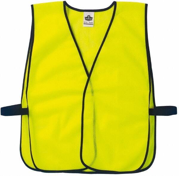 Ergodyne - One Size Fits Most High Visibility Lime Mesh General Purpose Vest - Hook & Loop Closure, Polyester - Best Tool & Supply