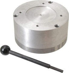 Suburban Tool - Standard Pole Round Permanent Magnetic Rotary Chuck - 5-1/2" Wide x 3" High, Ceramic - Best Tool & Supply