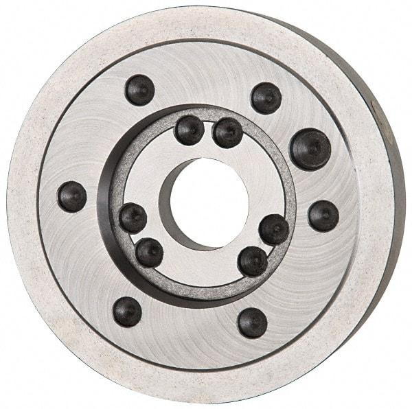 Bison - Adapter Back Plate for 6-1/4" Diam Independent & Self Centering Lathe Chucks - A1/A2-5 Mount, 3.13" Through Hole Diam, 3-1/4" ID, 6.4" OD, 1" Flange Height - Best Tool & Supply