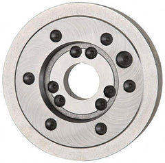 Bison - Adapter Back Plate for 10" Diam Independent & Self Centering Lathe Chucks - A1/A2-8 Mount, 3.17" Through Hole Diam, 5-1/2" ID, 9.96" OD, 1.7" Flange Height - Best Tool & Supply