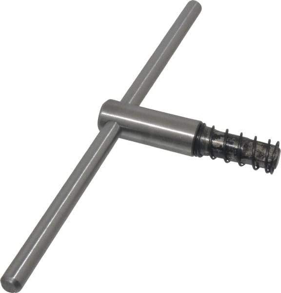 Bison - 10, 12" Chuck Diam Compatibility, Lathe Chuck Key - Compatible with 3-Jaw Chucks, 4-Jaw Chucks, 6-Jaw Chucks, Self Ejecting, 4-23/32" Body Length, 0.5512" Actual Key Square Size - Best Tool & Supply