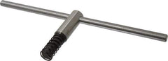 Bison - 16" Chuck Diam Compatibility, Lathe Chuck Key - Compatible with 4-Jaw Chucks, Self Ejecting, 5-33/64" Body Length, 0.6693" Actual Key Square Size - Best Tool & Supply