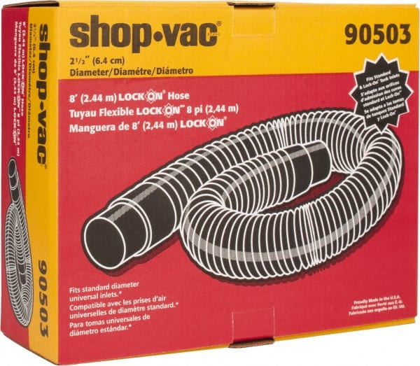 Shop-Vac - 8' Hose Length, 2-1/2" Hose - Best Tool & Supply