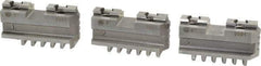 Bison - 5" Max Chuck Diam Compatibility, Steel Tongue & Groove Hard Lathe Master Jaws - 1/2" Groove Width, 0.7874" Wide x 2-1/8" Long - Best Tool & Supply