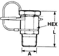 Voss - 1/8 Thread, 6,000 Max psi, NPT and BSPT - 26mm Long, Pressure Tests - Best Tool & Supply