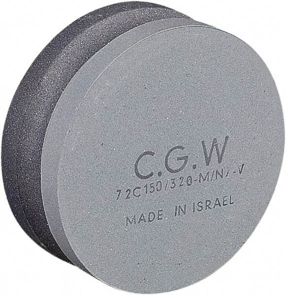 Camel Grinding Wheels - 4" Long x 4" Wide x 1-1/2" Thick, Silicon Carbide Sharpening Stone - Round, Fine Grade, 150 Grit - Best Tool & Supply