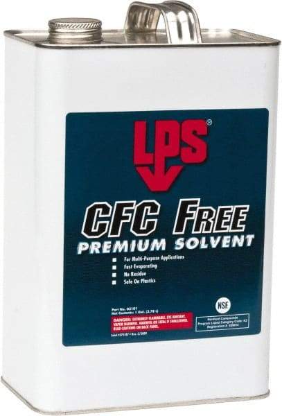 LPS - 1 Gallon Bottle Contact Cleaner - 0°F Flash Point, Flammable, Food Grade, Plastic Safe - Best Tool & Supply