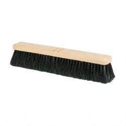 PRO-SOURCE - 18" General Purpose Polypropylene Push Broom - 3" Bristle Length, Plastic Block, Bolt-On Handle Connection, Handle Sold Separately - Best Tool & Supply