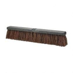 PRO-SOURCE - 24" Heavy Duty Palmyra Push Broom - 4" Bristle Length, Plastic Block, Bolt-On Handle Connection, Handle Sold Separately - Best Tool & Supply