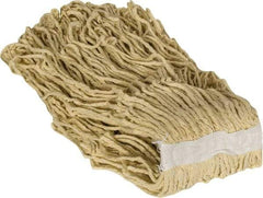 PRO-SOURCE - 1-1/4" White Head Band, Large Blended Fiber Cut End Mop Head - 4 Ply, Clamp Jaw Connection, Use for General Purpose - Best Tool & Supply