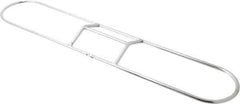 PRO-SOURCE - 18" Long x 3-1/4" Wide Chrome Plated Steel Dust Mop Frame - White, Clip-On - Best Tool & Supply