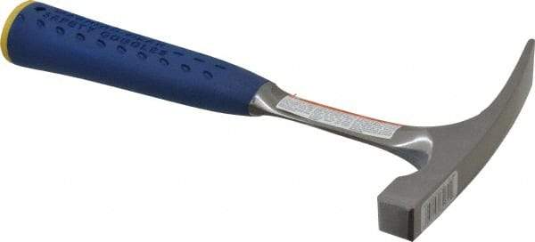 Estwing - 1 Lb Head Bricklayer's Hammer - 11" OAL, Steel Handle with Grip, 3/4" Face Diam - Best Tool & Supply