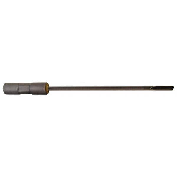 Made in USA - 9/32", 32" Flute Length, 33" Depth of Cut, Carbide-Tipped Shank, Single Flute Gun Drill - Best Tool & Supply