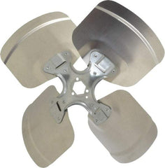 Made in USA - 14" Blade Diam, Commercial Fan Blade - Clockwise Rotation, 4 Blades - Best Tool & Supply
